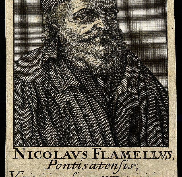 gravure de l'alchimiste Nicolas Flamel