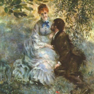 Tableau les amoureux de Pierre Auguste Renoir