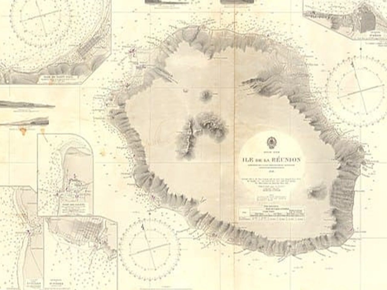 Carte de l'Amirauté-île de la Réunion