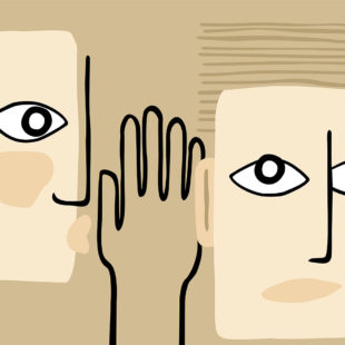 illustration représentant la diffusion de fausses nouvelles