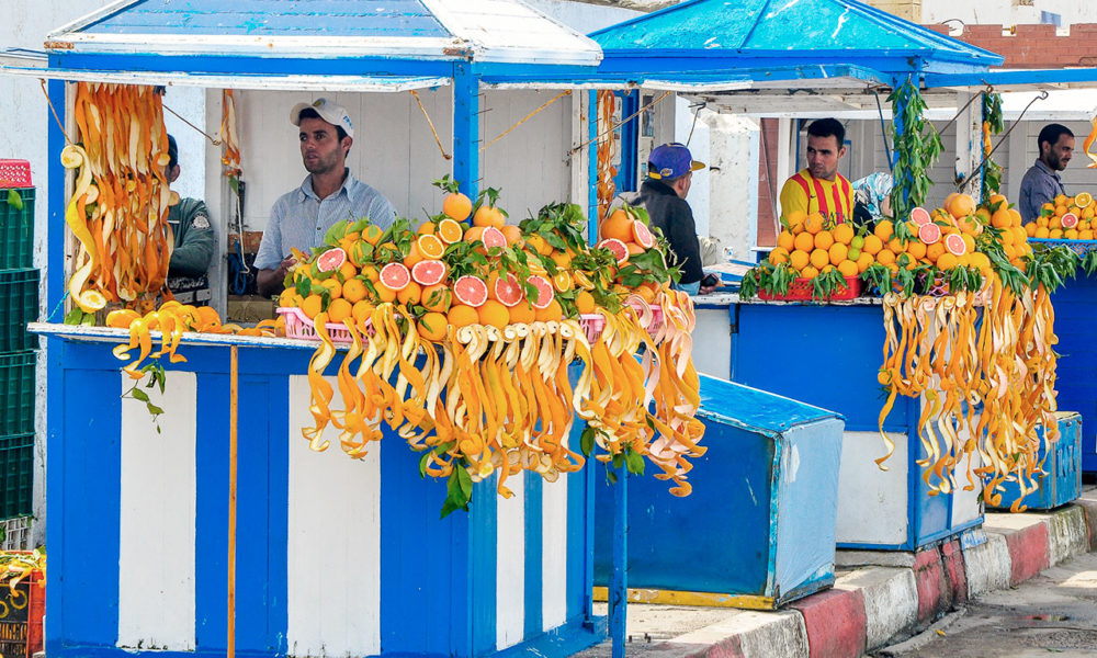 Vente d'agrumes au Maroc