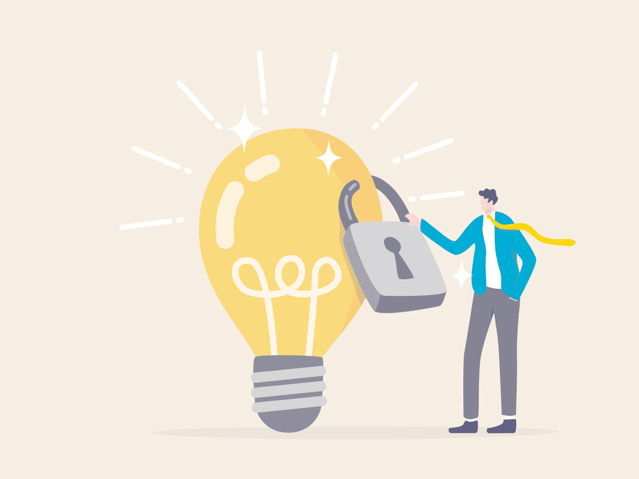 illustration représentant le concept de copyright