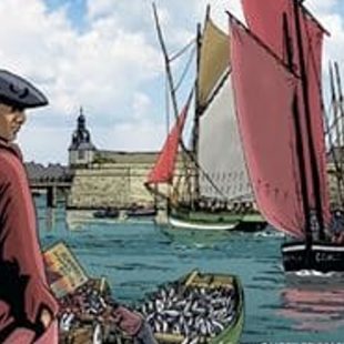 Couverture de la BD Aux travailleurs de la mer de Dominique et Alain Robert, éditions Ouest France