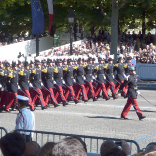militaires lors du défilé du 14 juillet