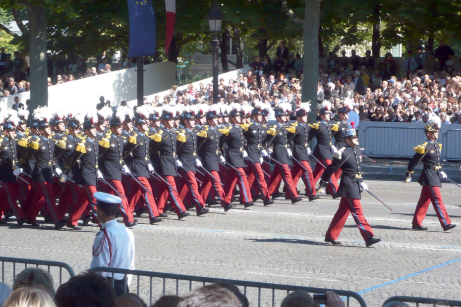 militaires lors du défilé du 14 juillet