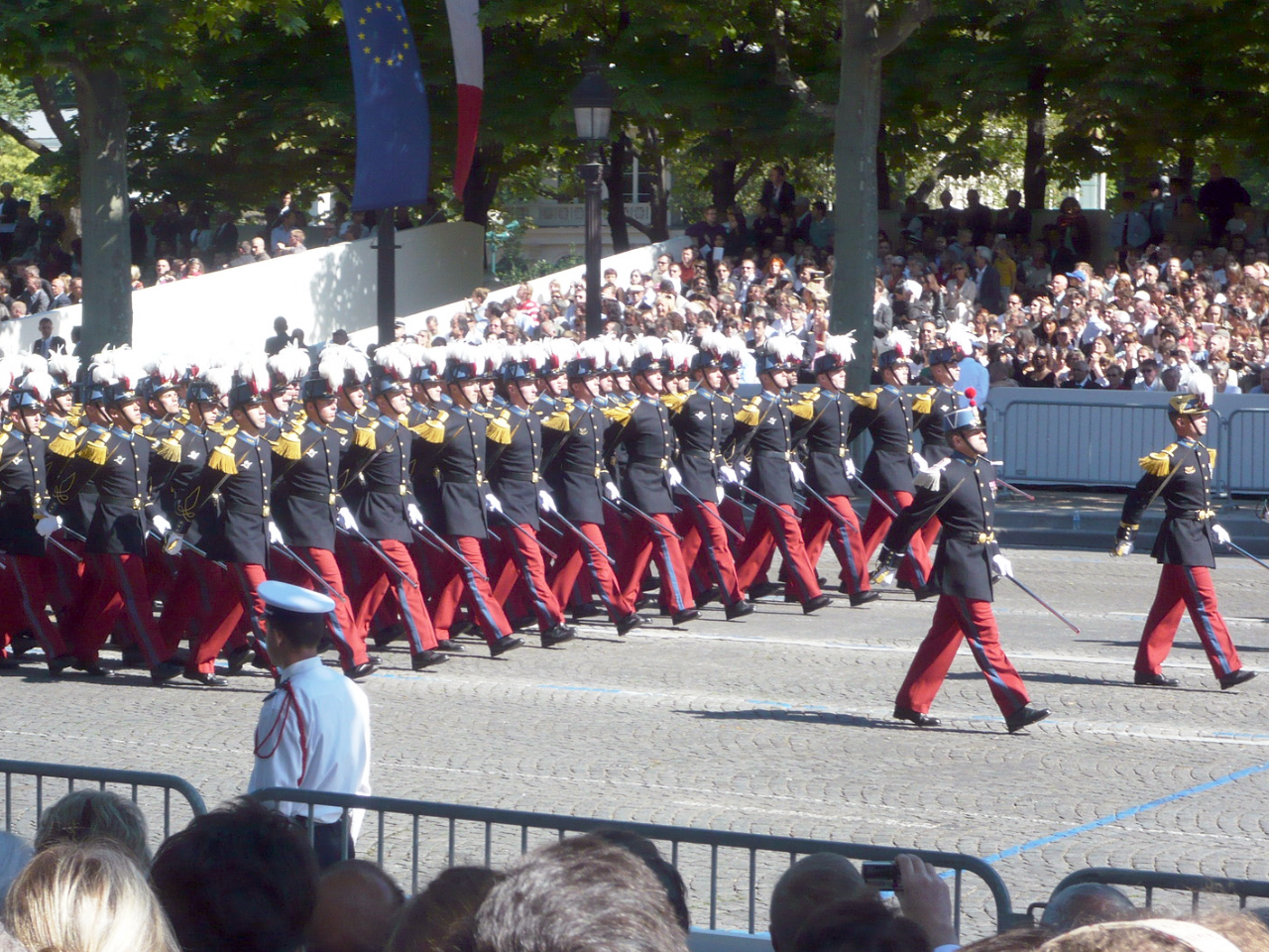militaires lors du défilé du 14 juillet