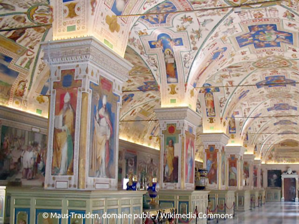 La salle Sixtine de la Bibliothèque apostolique vaticane.