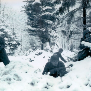 Photographie de soldats américains près d'Amonines