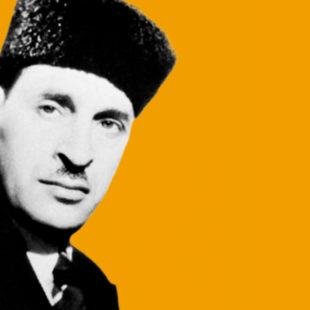 Portrait du président algérien Ferhat Abbas
