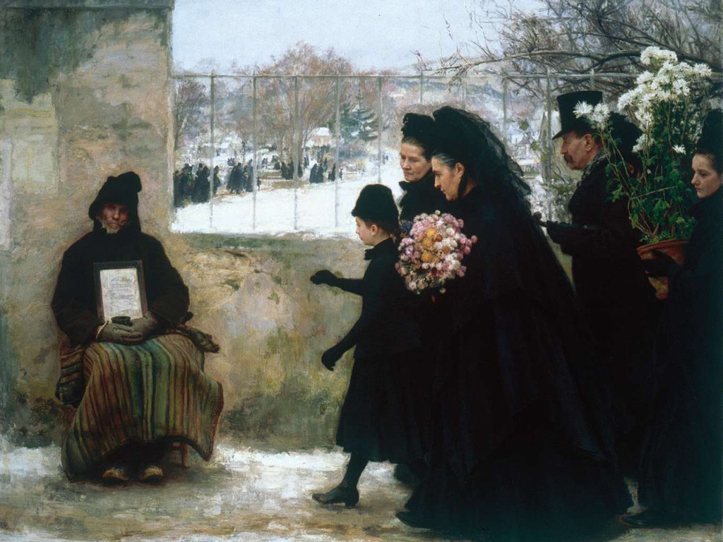 tableau de Emile Friant illustrant le concept de deuil