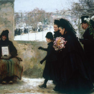 tableau de Emile Friant illustrant le concept de deuil