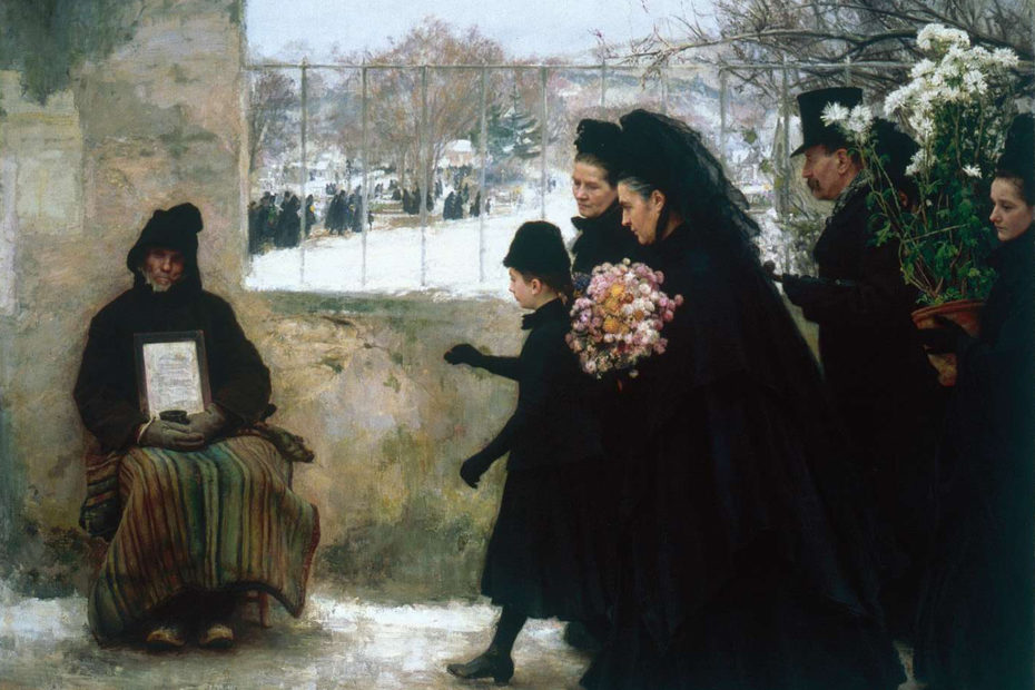 tableau de Emile Friant illustrant le concept de deuil