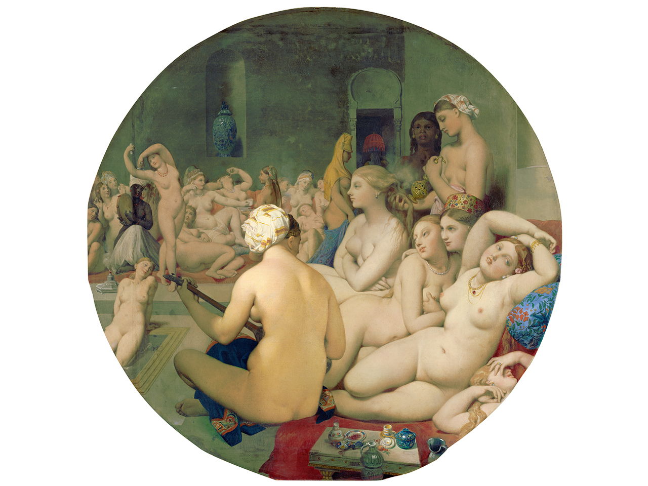 Tableau Le bain turc de Jean-Auguste-Dominique Ingres, conservé au Musée du Louvre