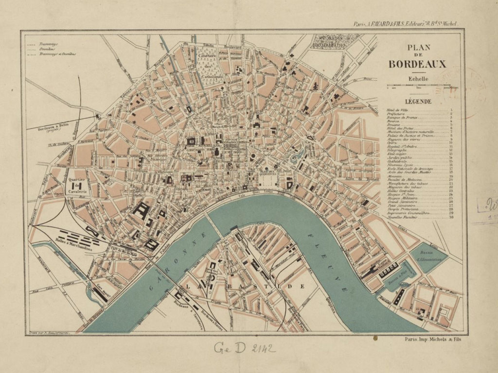 Plan de Bordeaux