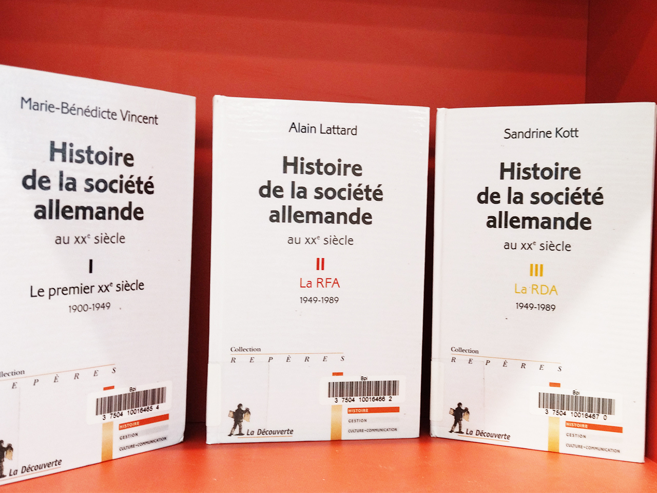 Livres Histoire de la société allemande au XXe siècle. Editions La Découverte © Bibliothèque publique d'information