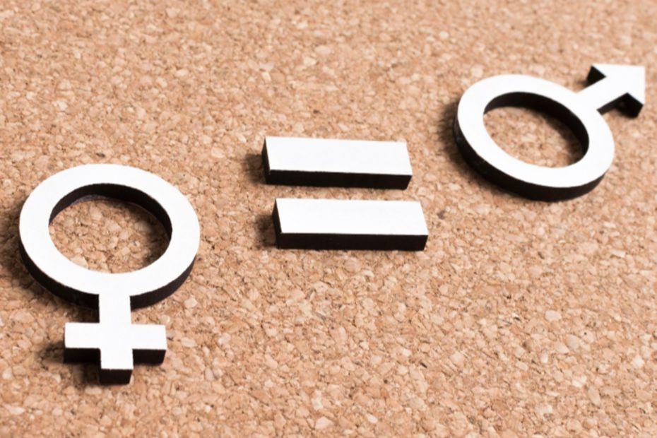 logo masculin et logo féminin avec le symbole égale entre les deux