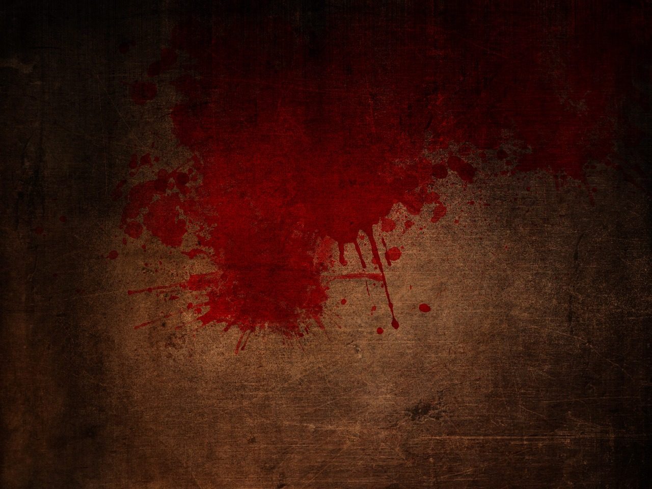 Sang sur un mur ; scène de crime