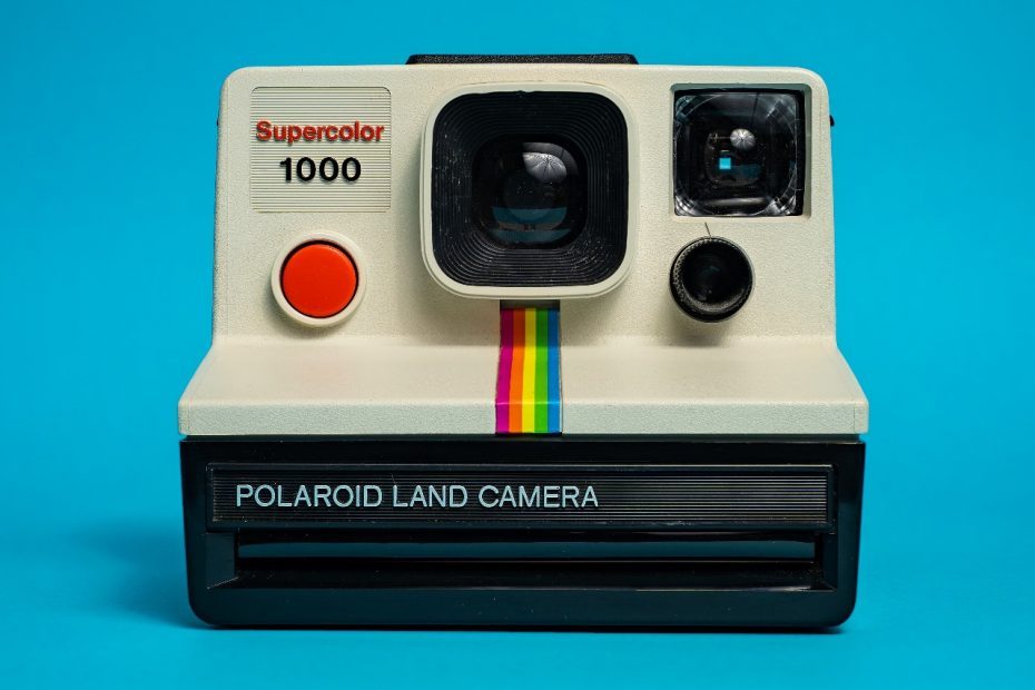 Photo d'un ancien appareil photo Polaroid