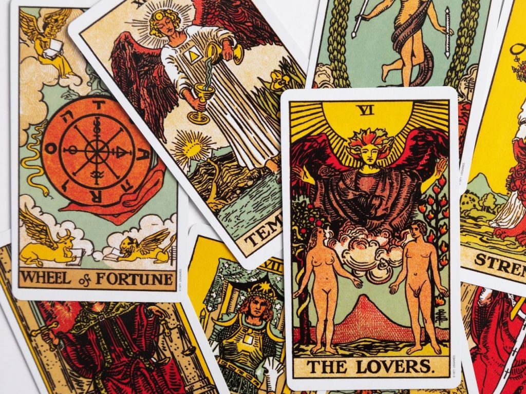 Exemples de cartes de tarot