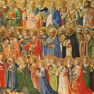 Précurseurs du Christ avec les saints et les martyrs (1424/1425) Peinture de Fra Angelico
