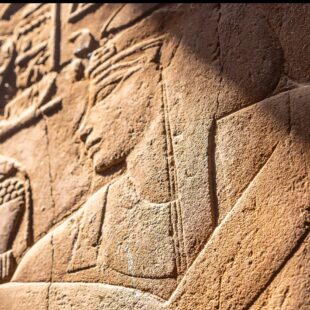 détail de frise murale égyptienne