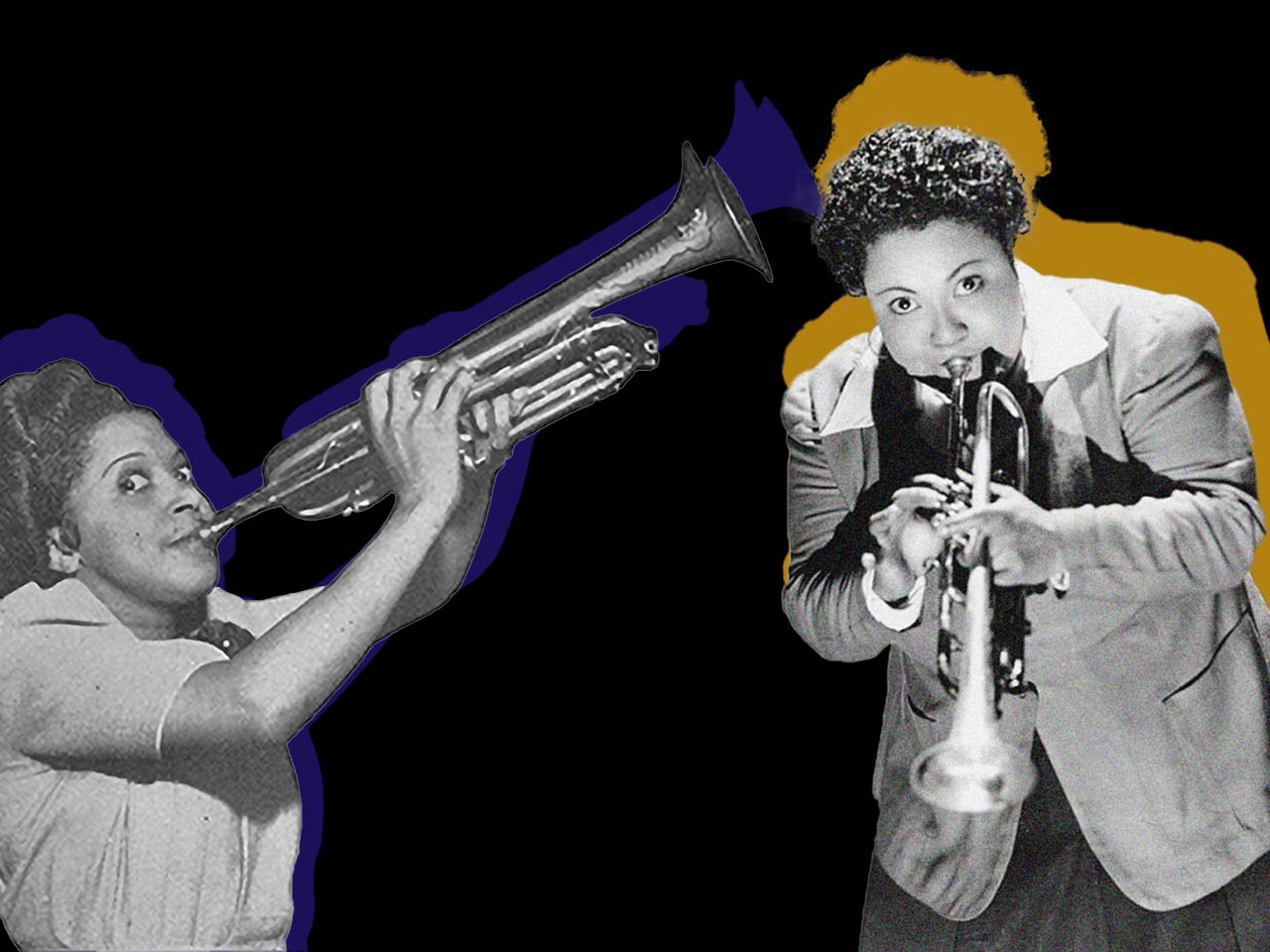 Valaida Snow et Ernestine dit "Tiny" Davis à la trompette