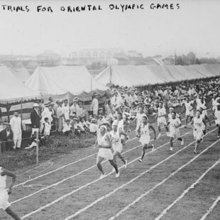 Photo d'archives George Grantham Bain Collection ; course de préparation aux jeux olympiques