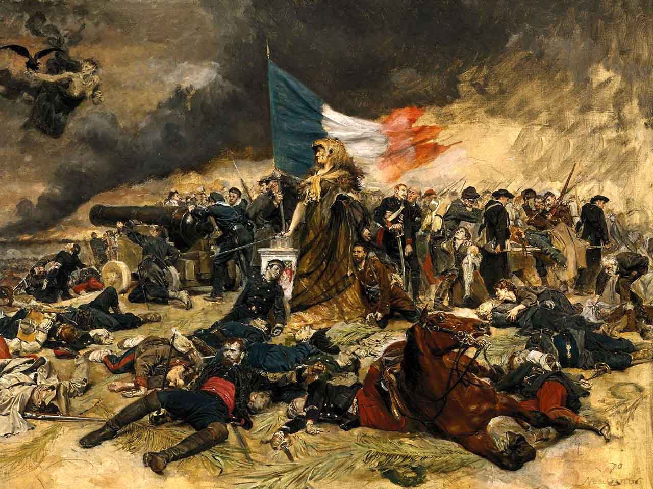 Tableau d'Ernest Meissonier représentant le Siège de Paris