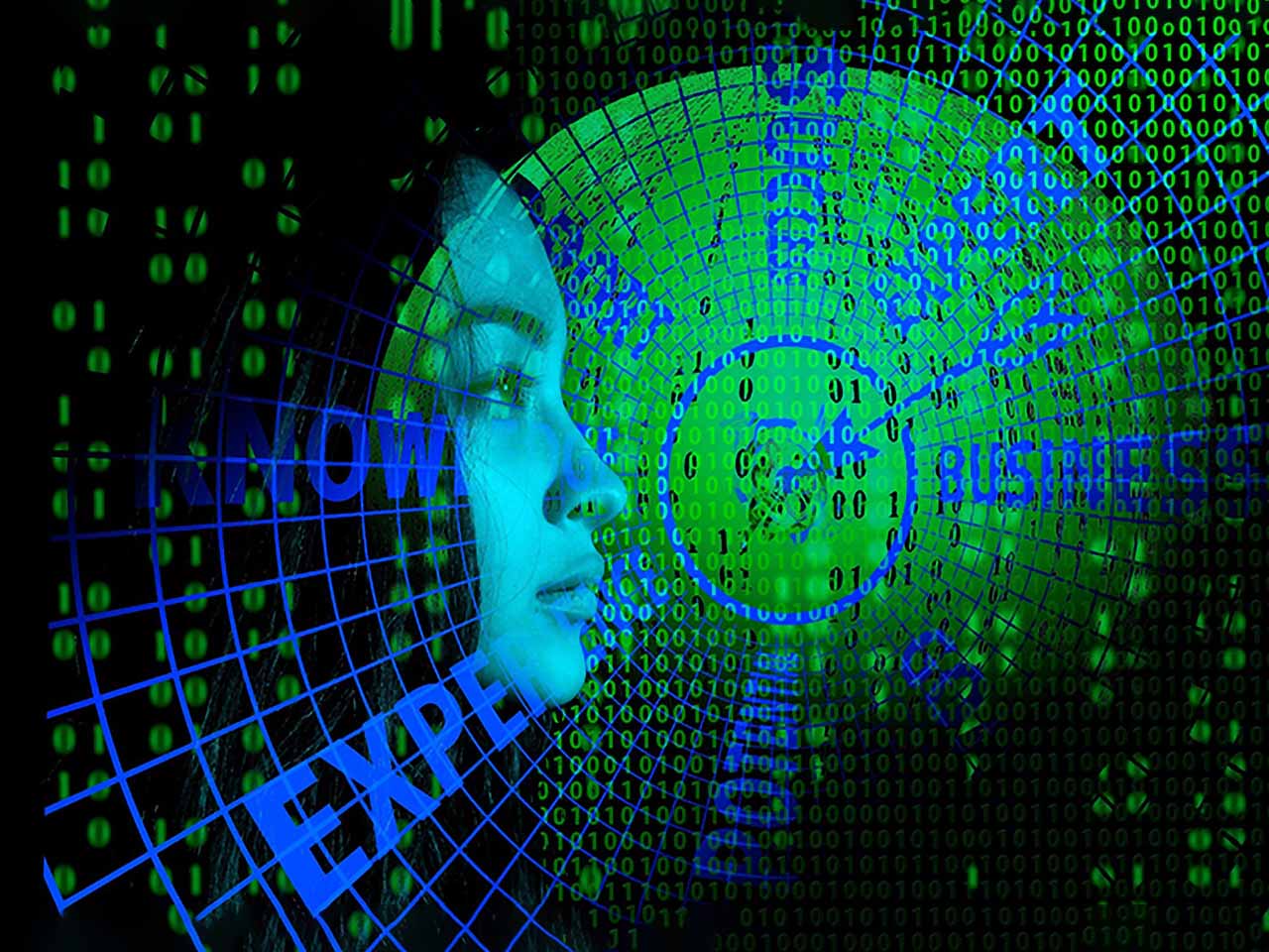 Femme & technologie. Infographie