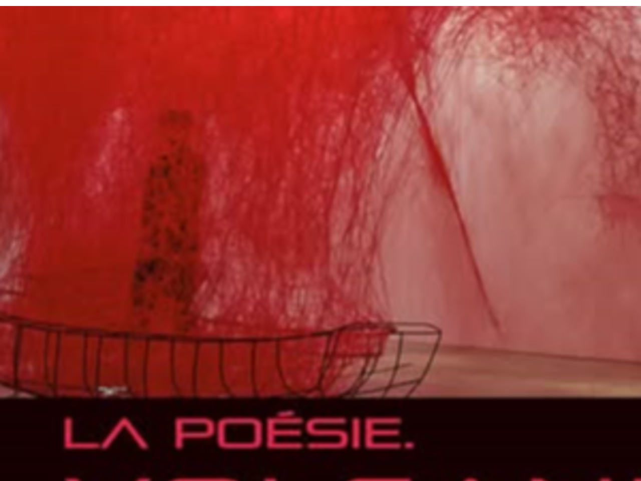 Recadrage affiche du Printemps des Poètes 2025 signée par Chiharu Shiota