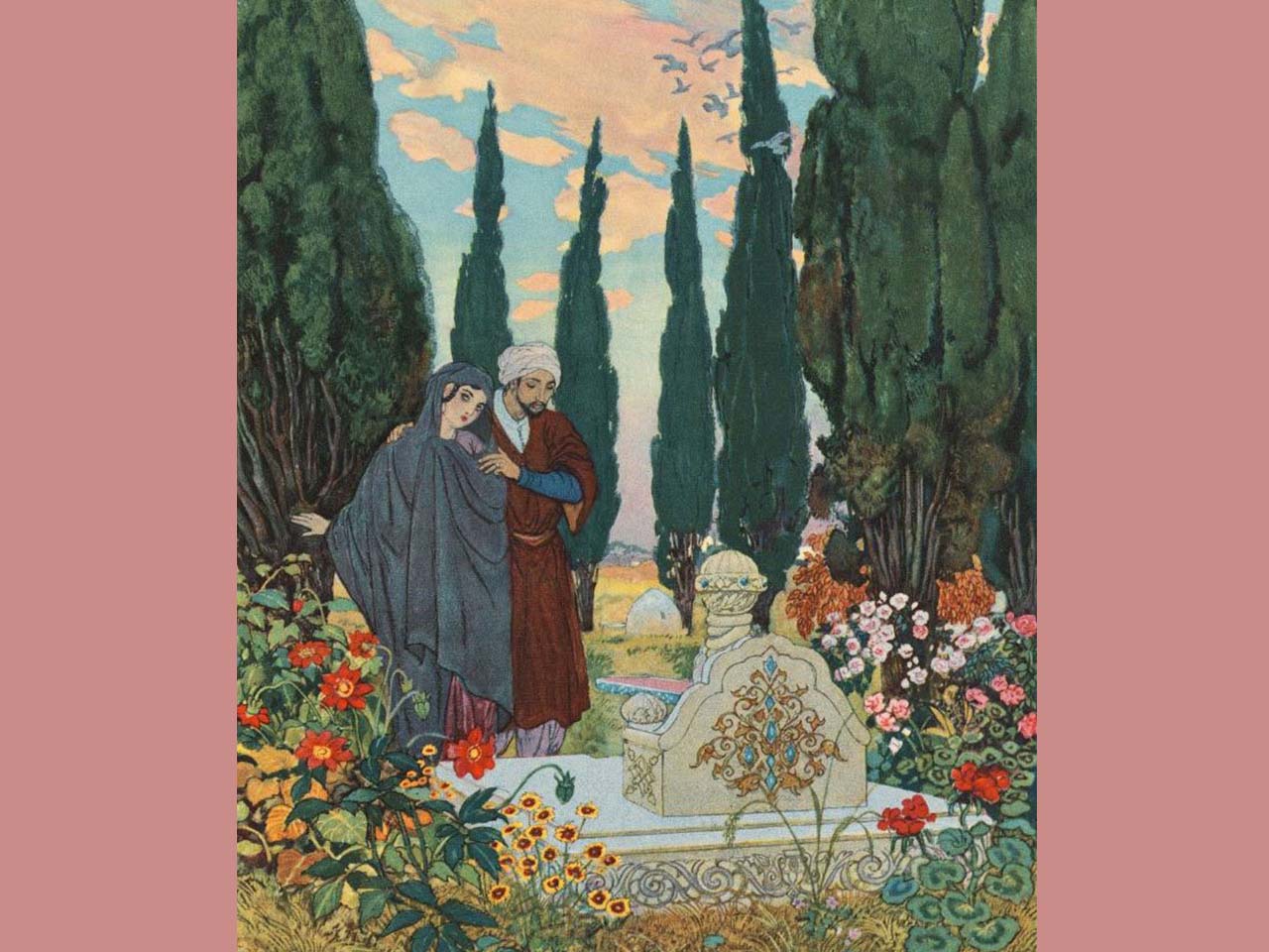 Illustration de Léon carré de l'Histoire D'ali Ben-Bekar et de la Belle Schamsennahar