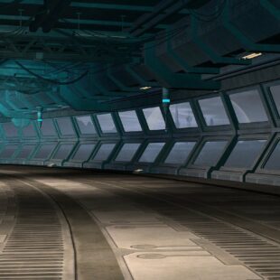 Image d'un intérieur de vaisseau spatial