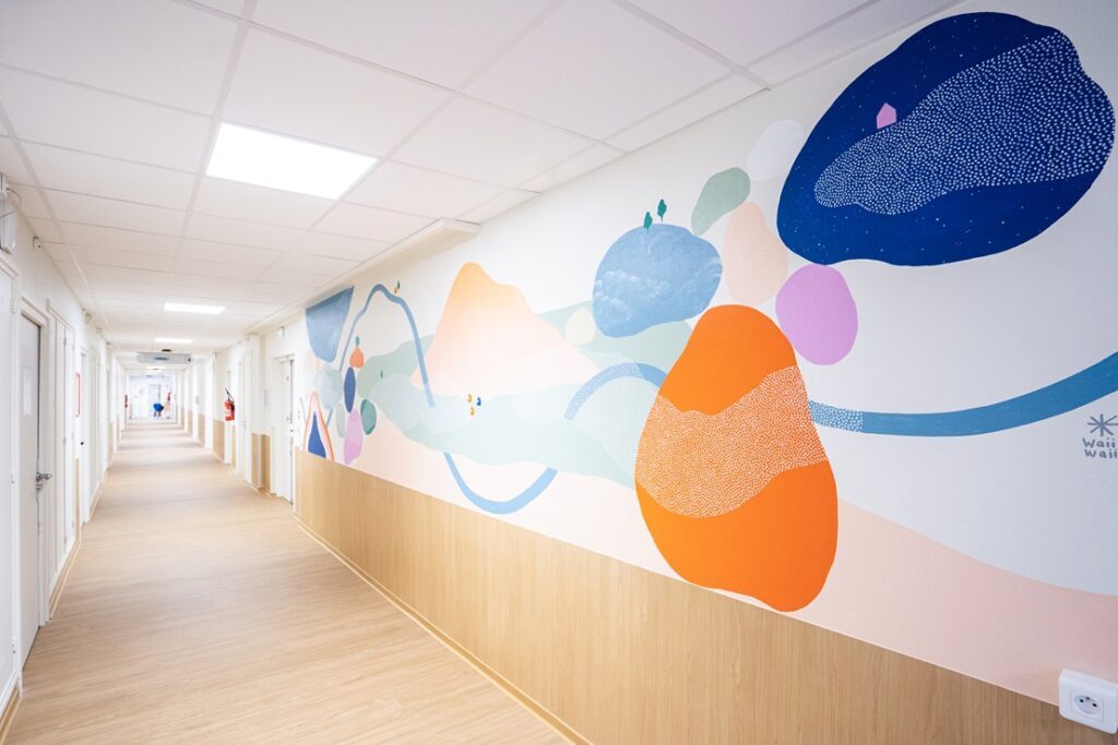 Intérieur de l'association MAVIe, lieu d'accueil au CHU de Lille pour les victimes de violences conjugales.